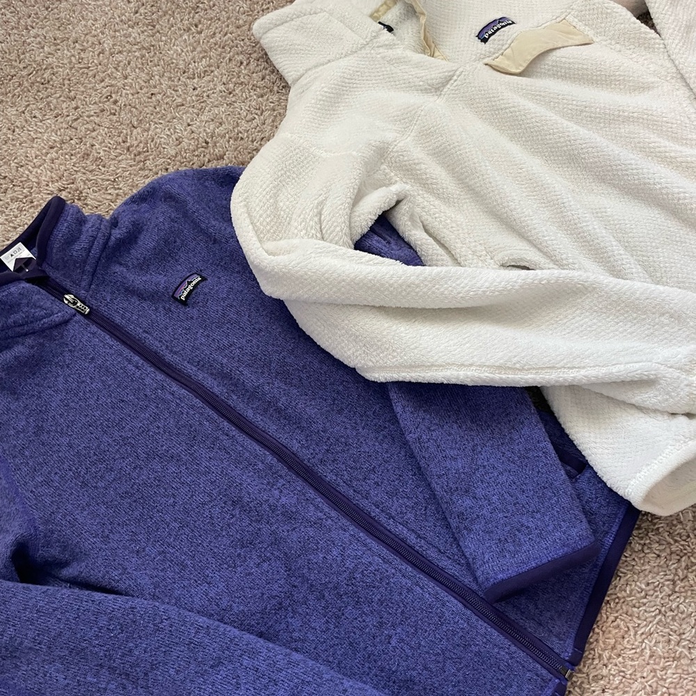 Patagonia women’s Purple and White Set